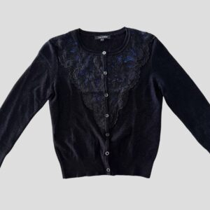 Gilet noir Tara Jarmon en bon état, taille M, à prix réduit sur Oumi Friperie