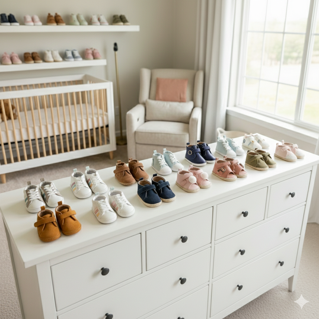Chaussures bébé de seconde main, confortables et adaptées aux premiers pas, de 0 à 24 mois