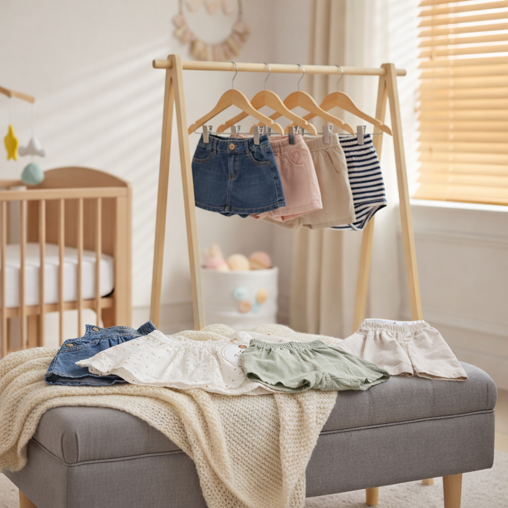 jupes et shorts bébé de seconde main, confortables et pratiques, pour enfants de 0 à 24 mois.