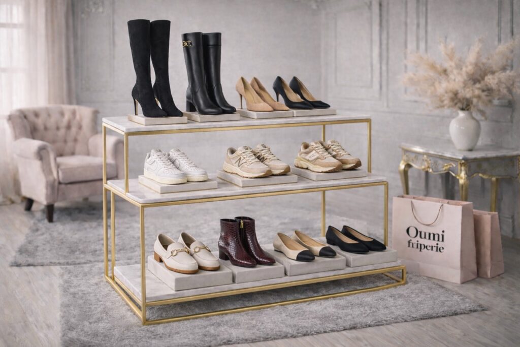 Escarpins de créateurs, baskets tendance et bottines en cuir état neuf