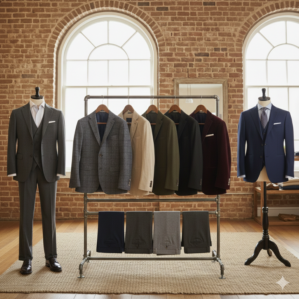 Costumes homme de seconde main, ensembles élégants deux et trois pièces chez Oumi Friperie
