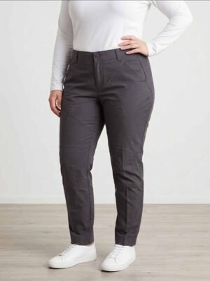 Pantalon Quechua T46 gris foncé coupe droite