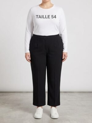 Pantalon femme noir taille 54 56 vue de face