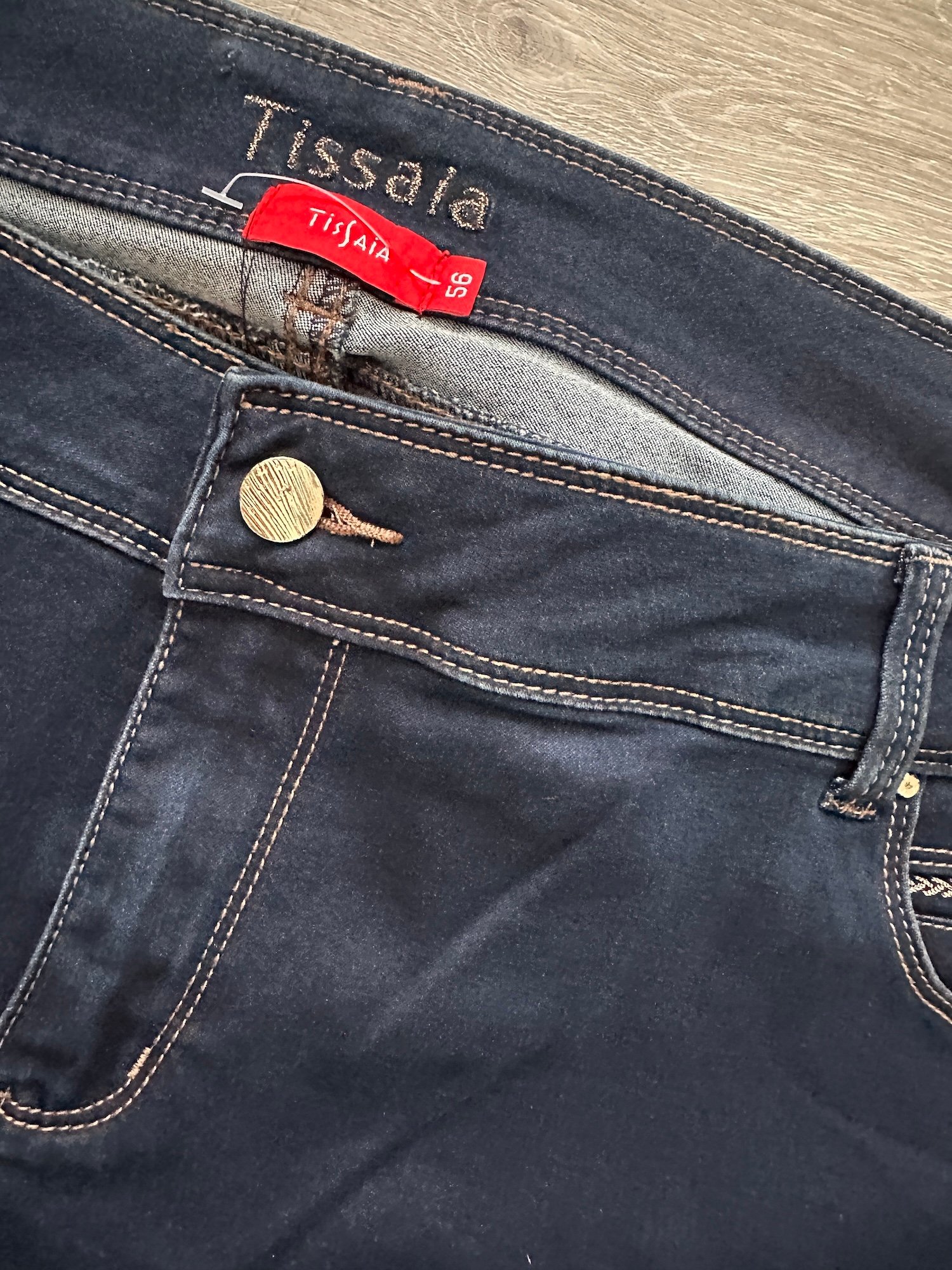 Jean femme bleu foncé Tissaia (T56) – Image 4