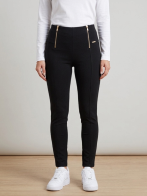 Pantalon T: XS slim noir Guess