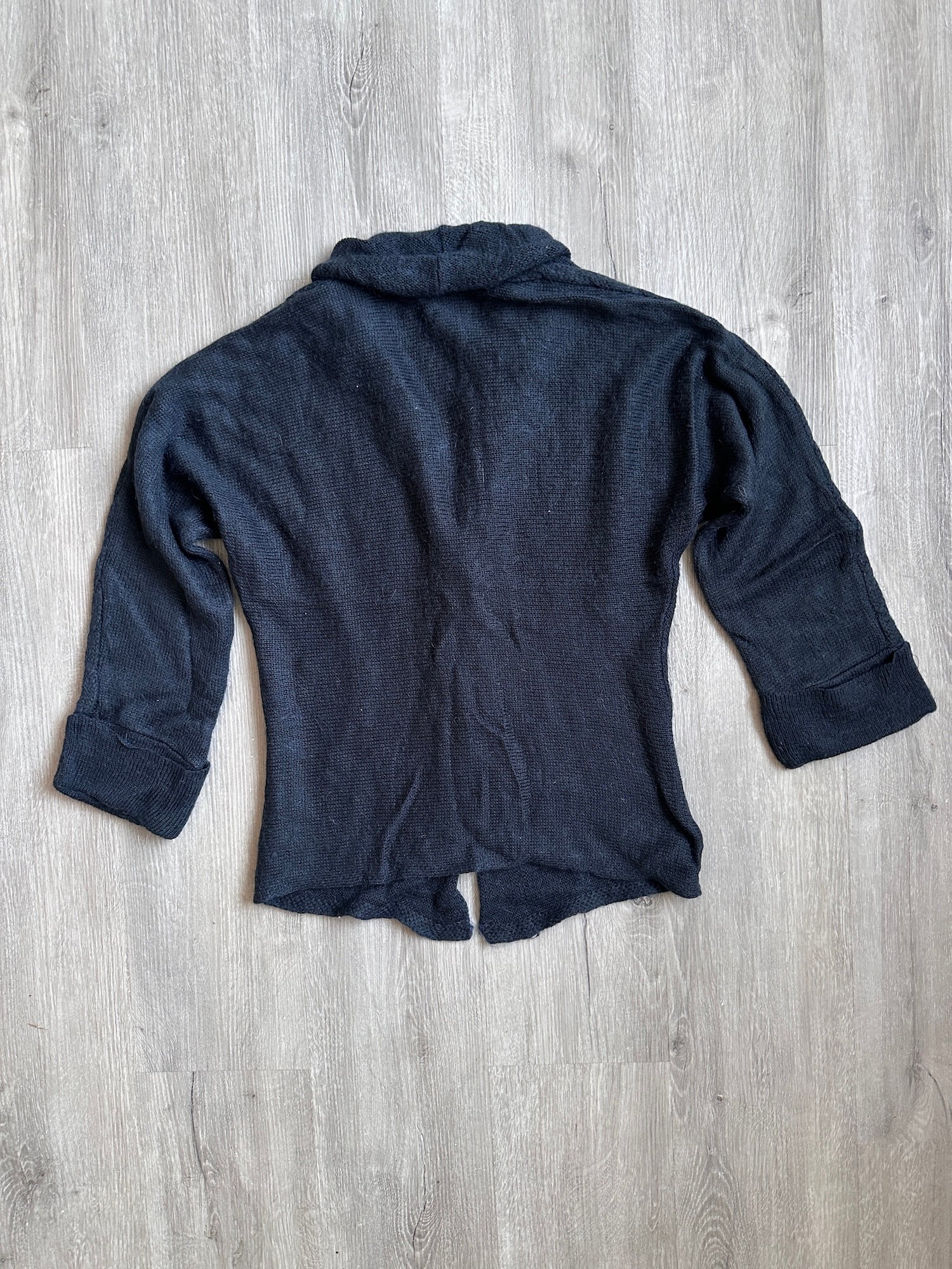 Gilet ouvert col châle bleu nuit Promod – Image 4