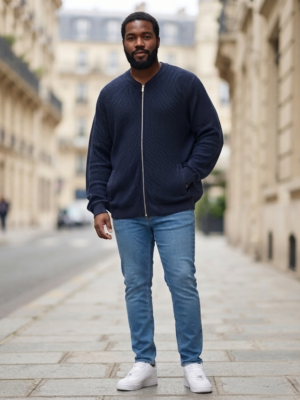 Gilet bleu Kiabi homme – Taille 5XL
