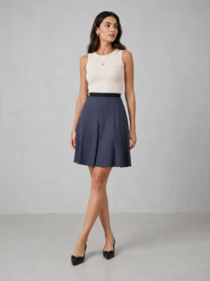 jupe bleue pablo gerard darel pablo de gerard darel porte