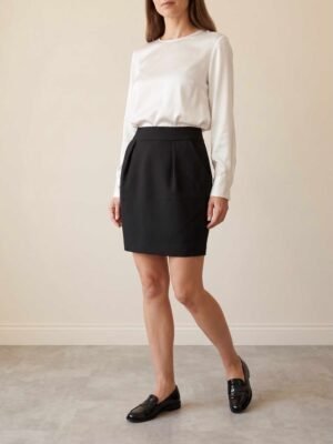Jupe courte tailleur noire Zara taille XS
