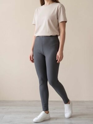 Legging côtelé femme