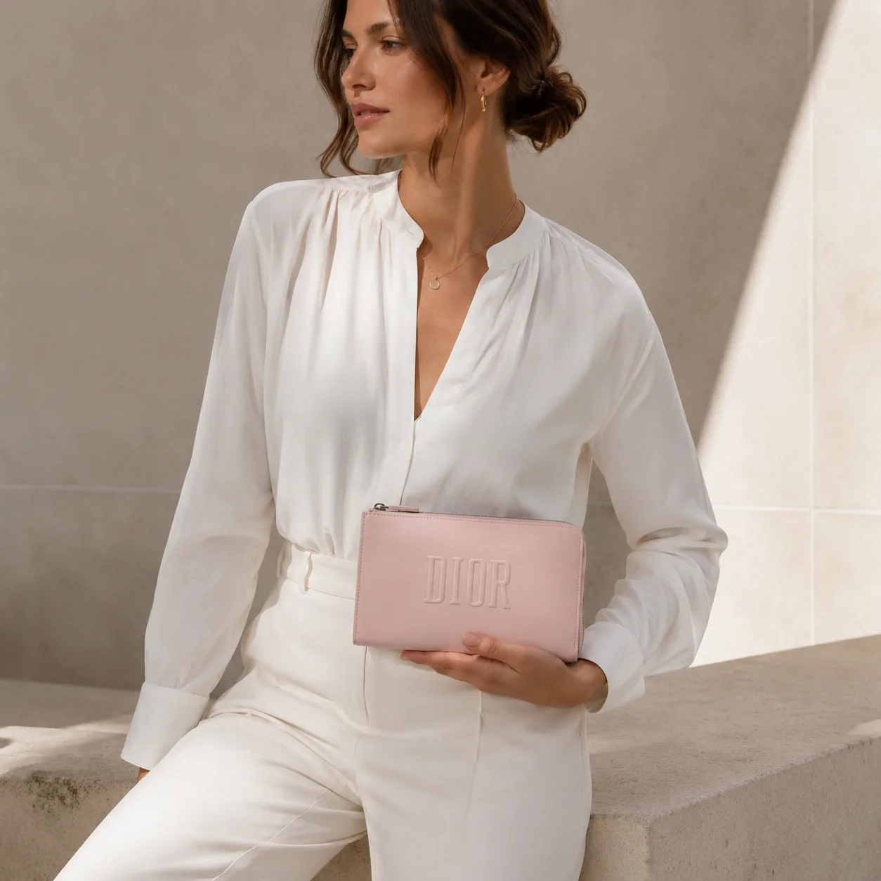 pochette plate dior beaute rose dior dior beaute porte