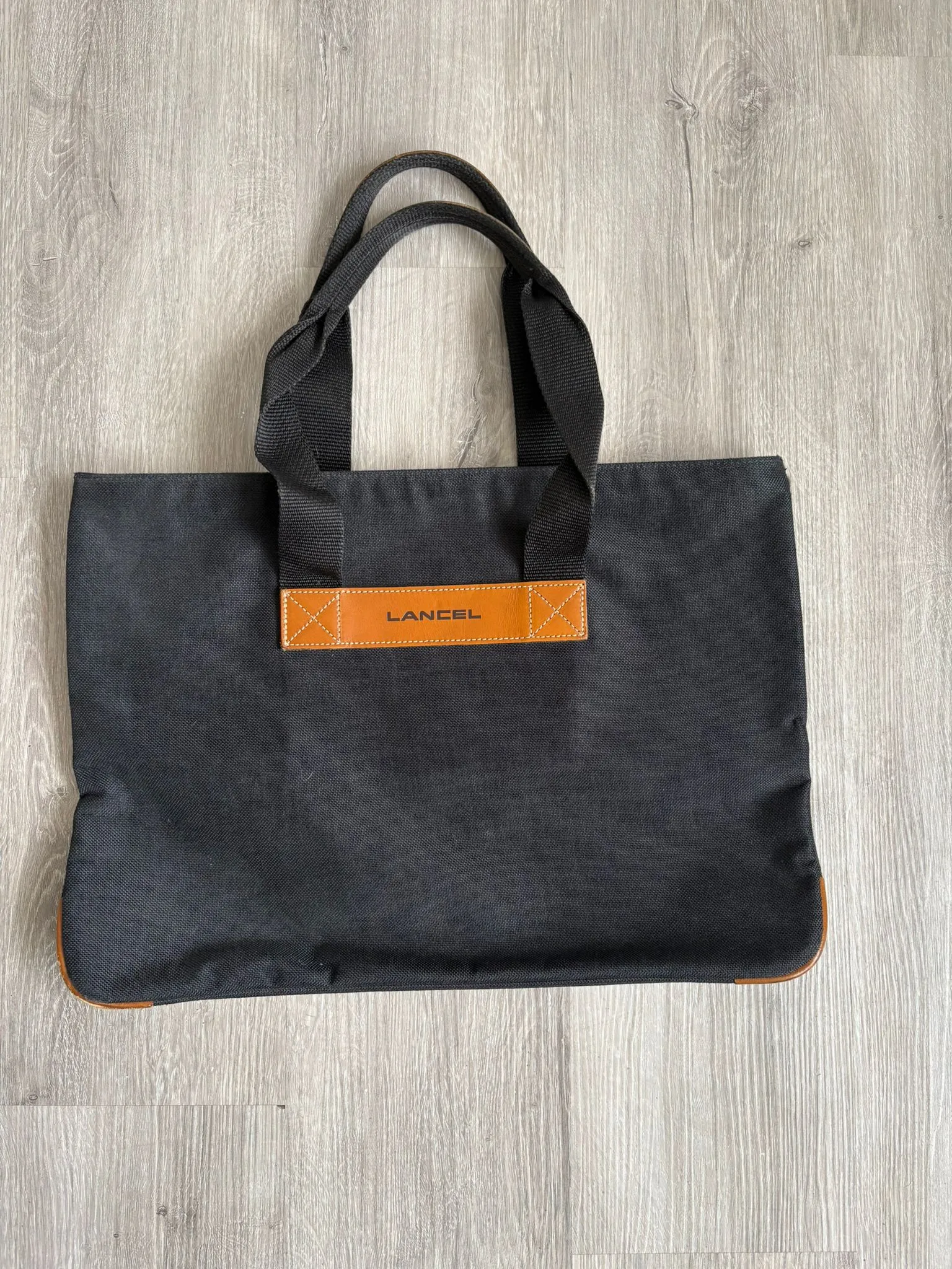 porte documents lancel noir lancel paris dos