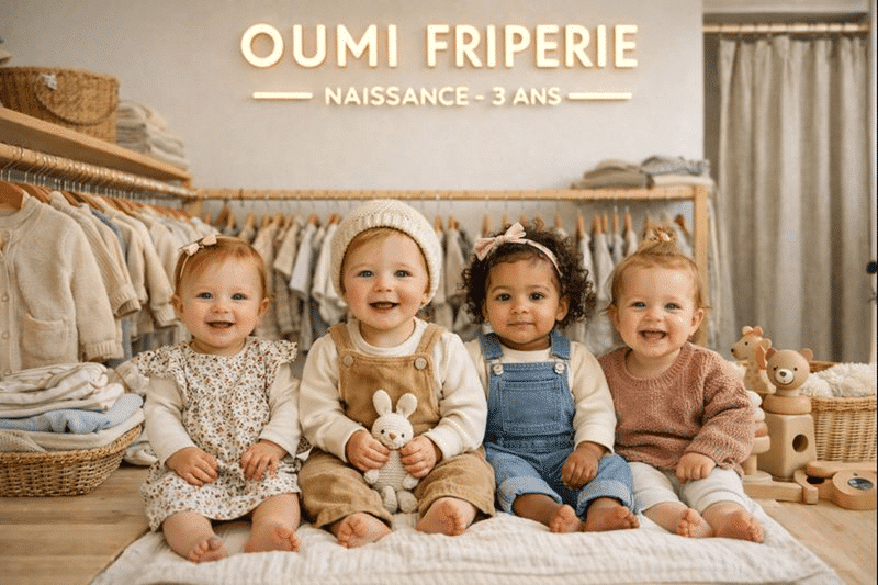 Vêtements de seconde main bébé et bodies d'occasion Oumi Friperie