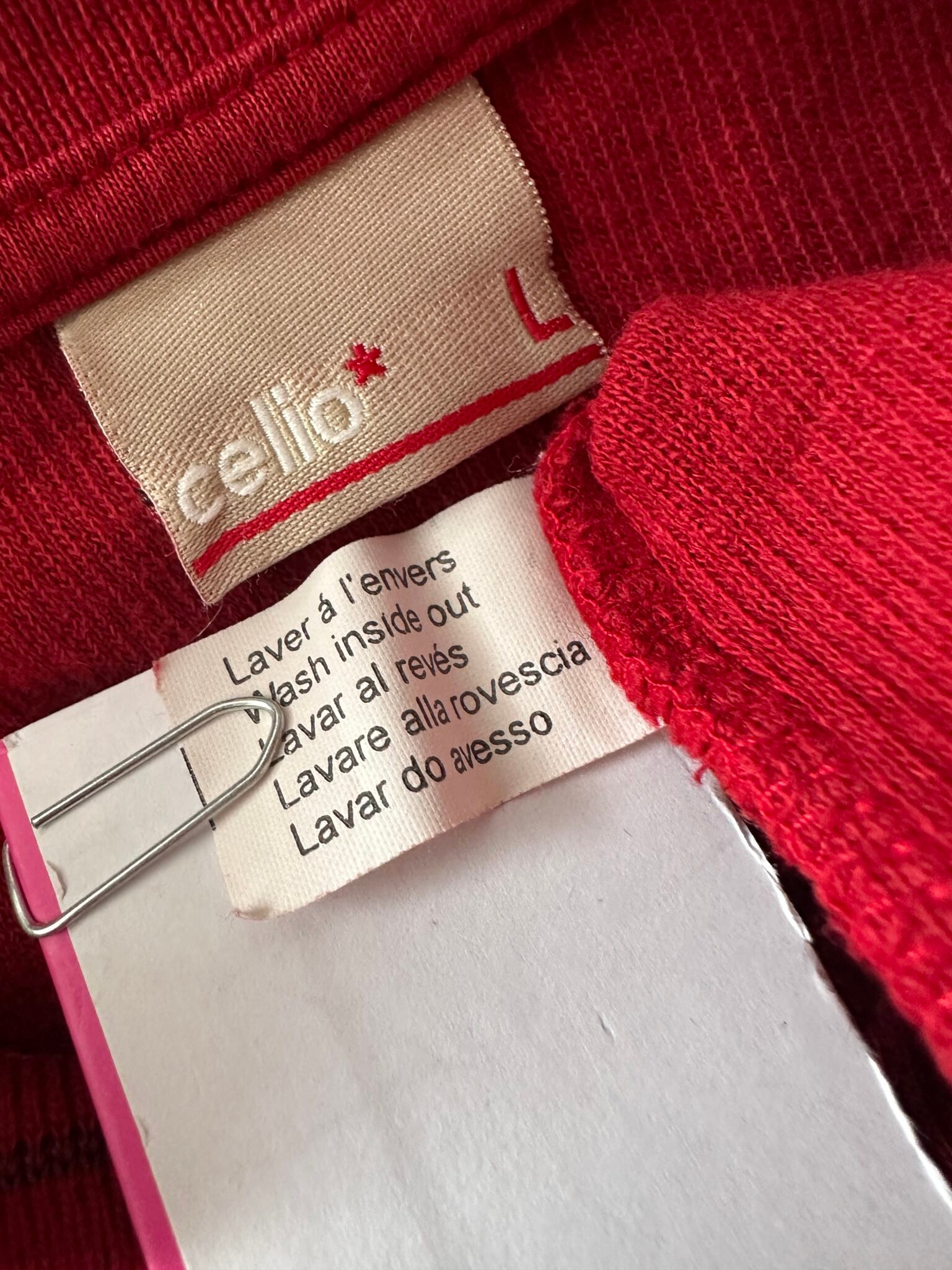 Pull col V rouge Celio - Taille L – Image 4