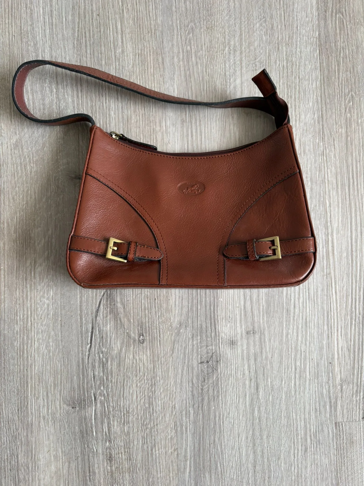 sac baguette kevim marron face
