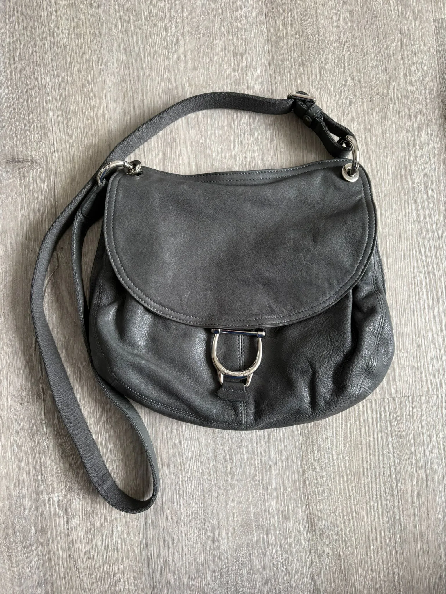 sac besace pourchet gris pourchet paris dos