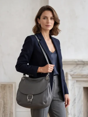 sac besace pourchet gris pourchet paris face
