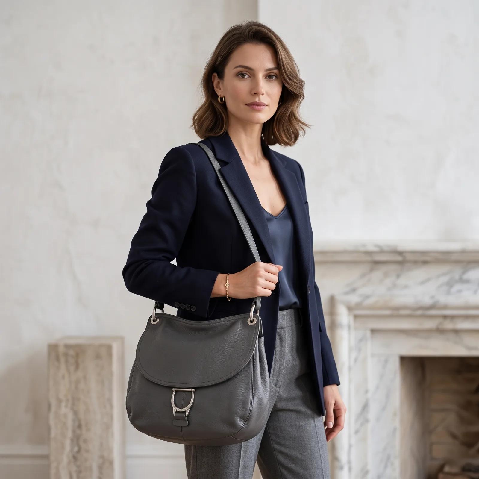sac besace pourchet gris pourchet paris face
