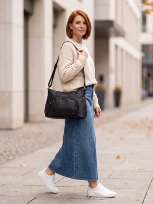 sac hobo lamarthe noir lamarthe paris face