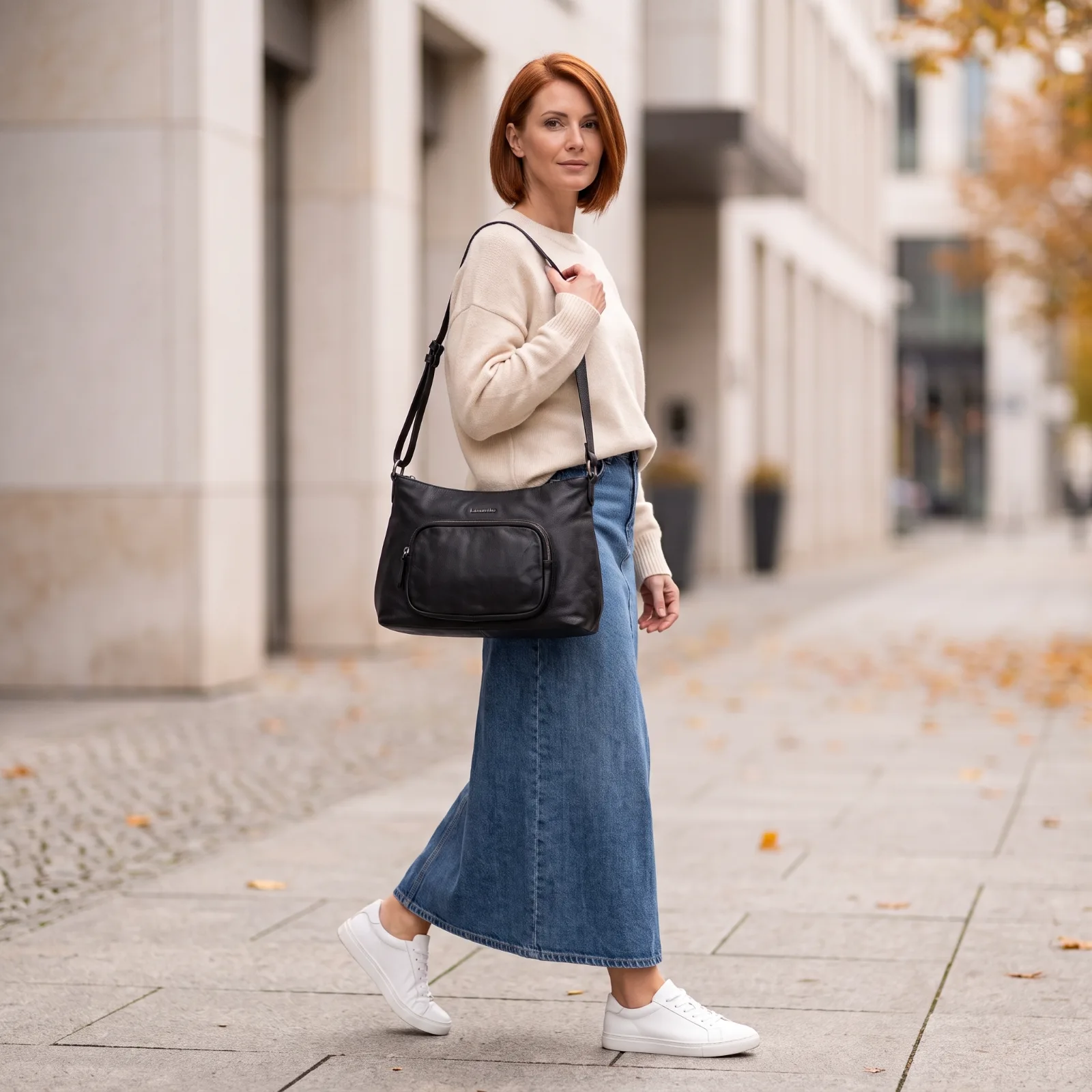 sac hobo lamarthe noir lamarthe paris face
