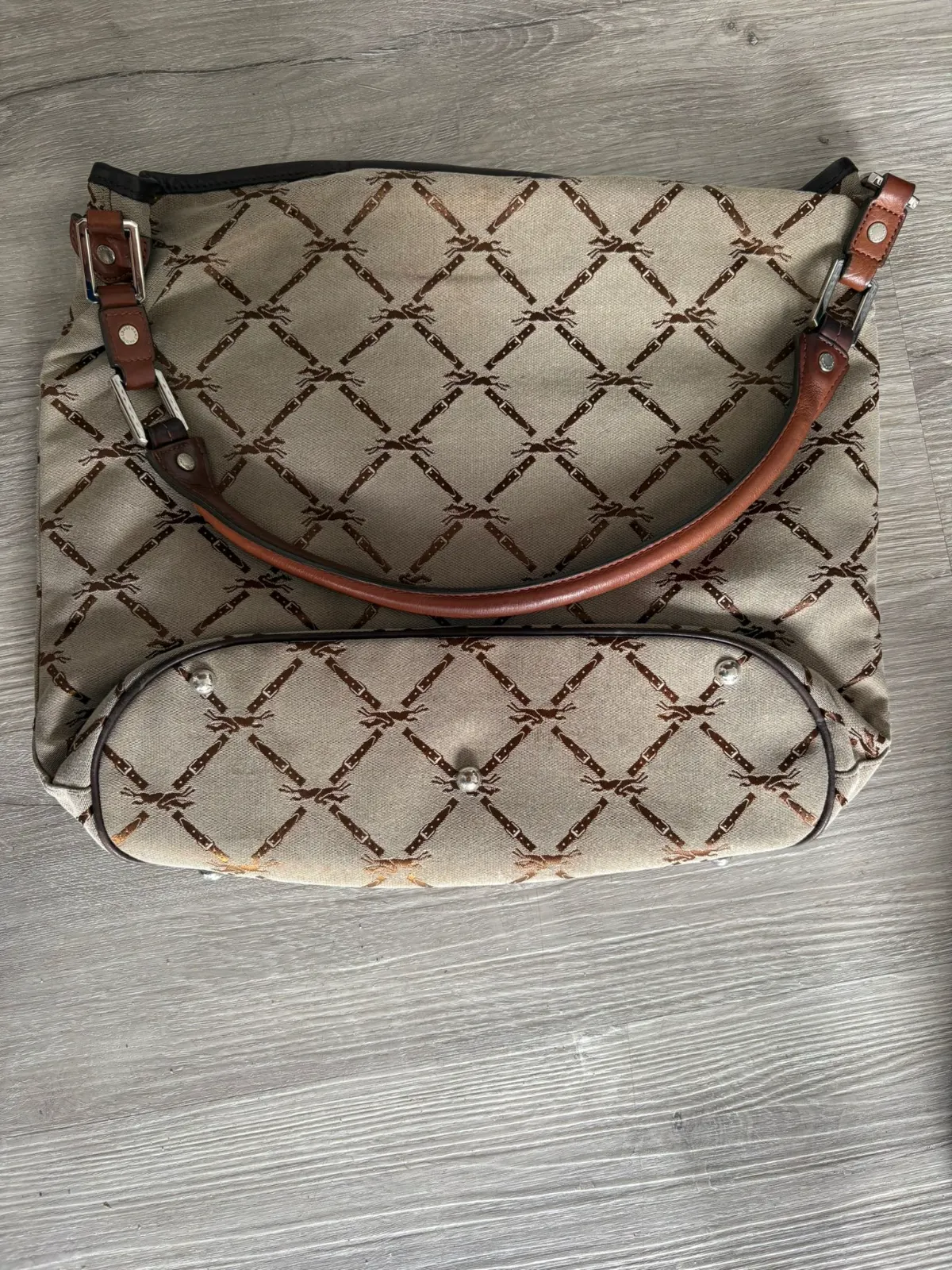 sac hobo longchamp lm marron beige longchamp paris etiquette