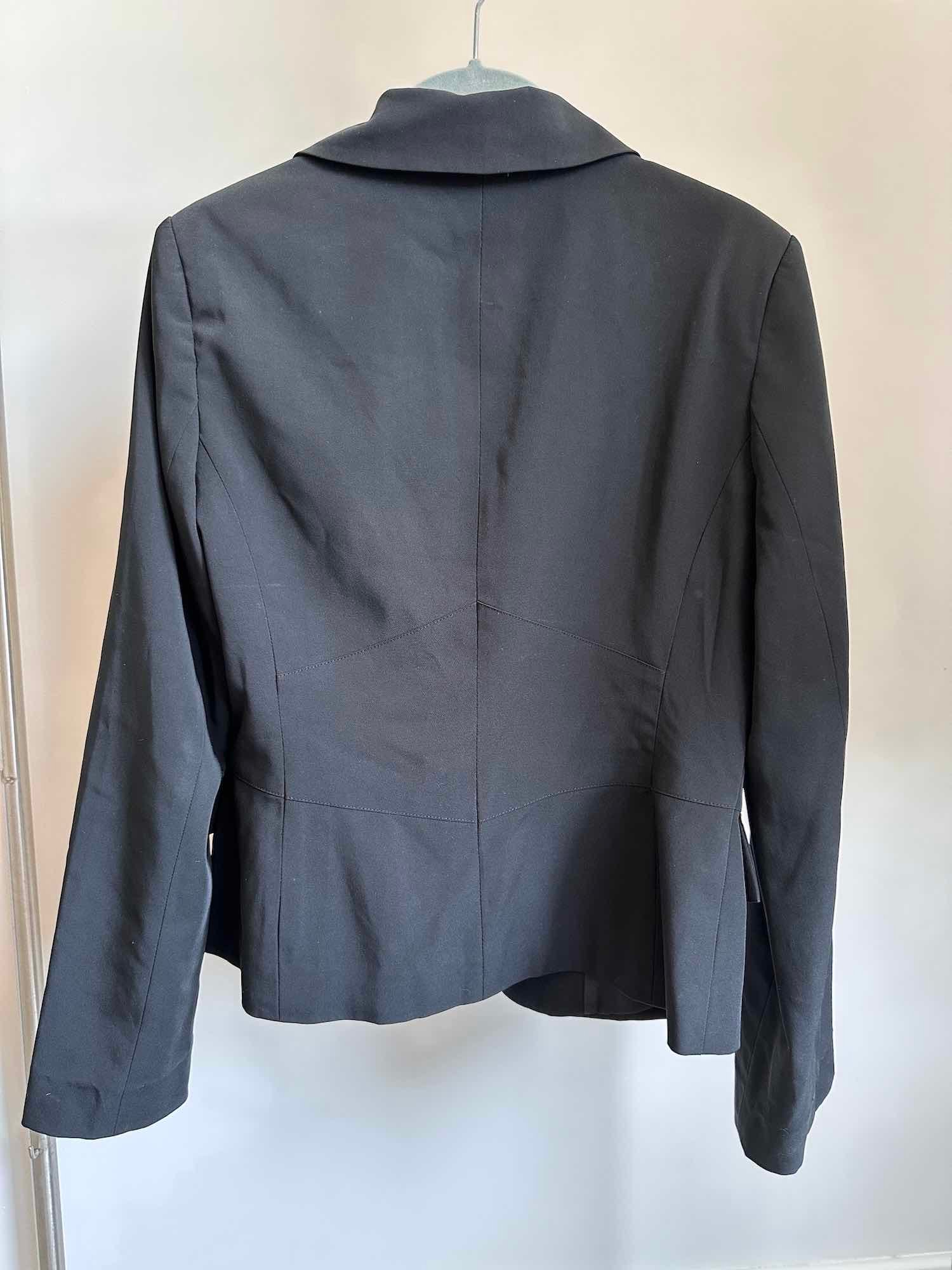 Blazer noir vintage cintré Ici et Maintenant avec col à revers - vue de dos