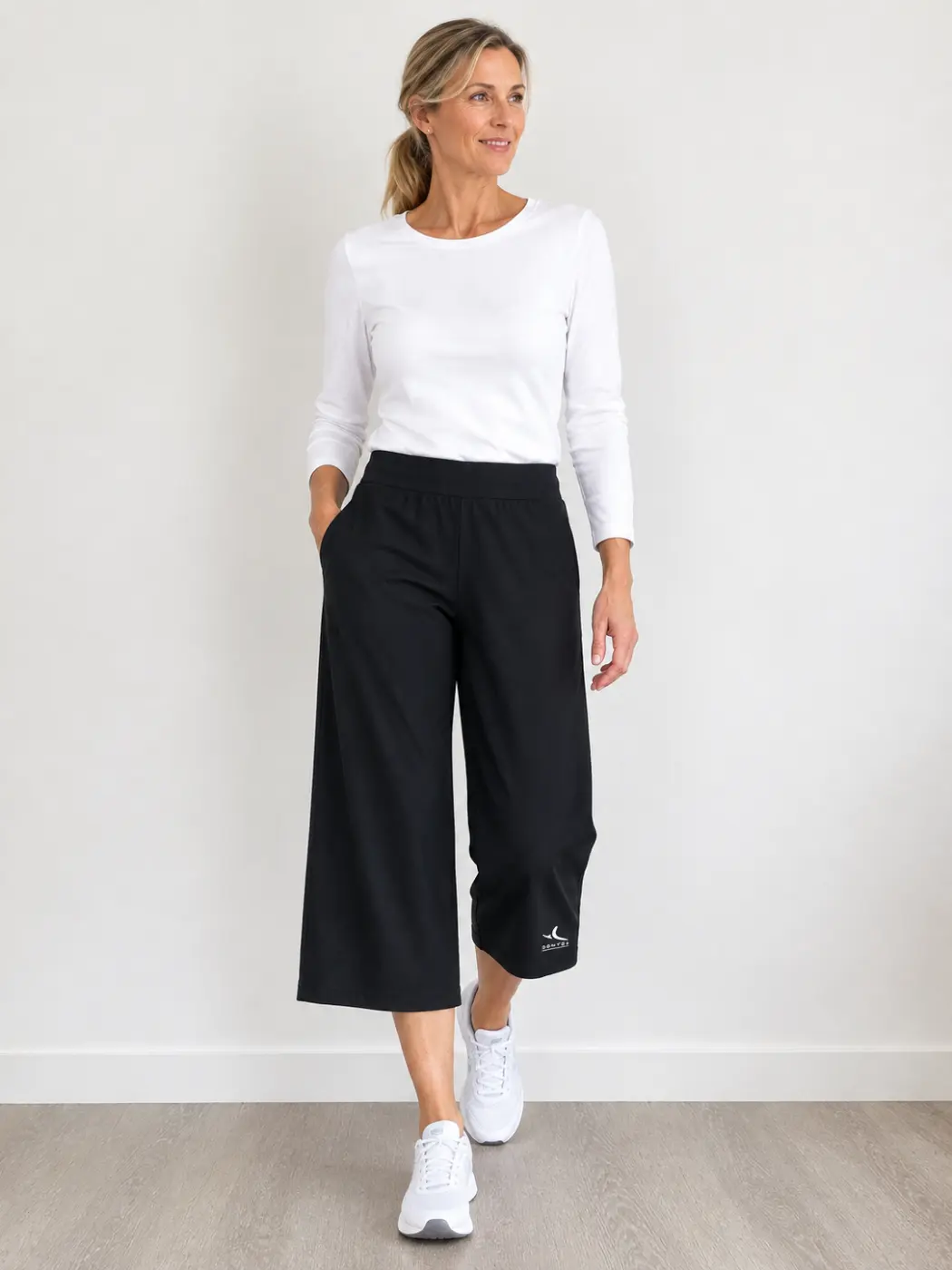 corsaire de yoga taille haute domyos noir porte