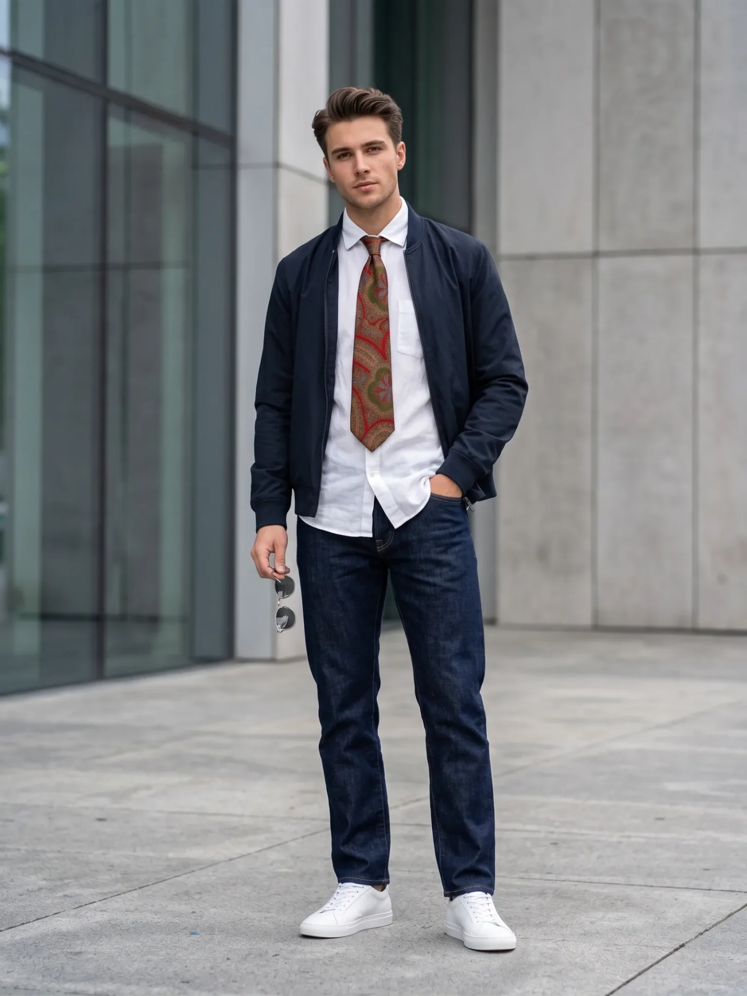 cravate bayard en soie bordeaux motifs cachemire porte