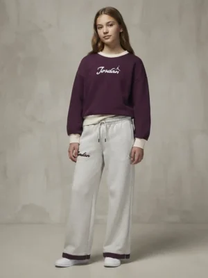 ensemble sweat et pantalon de jogging jordan violet beige porte