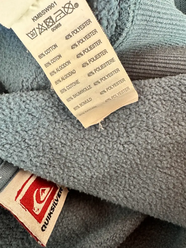 gilet zippe a capuche quiksilver vert quicksilver etiquette