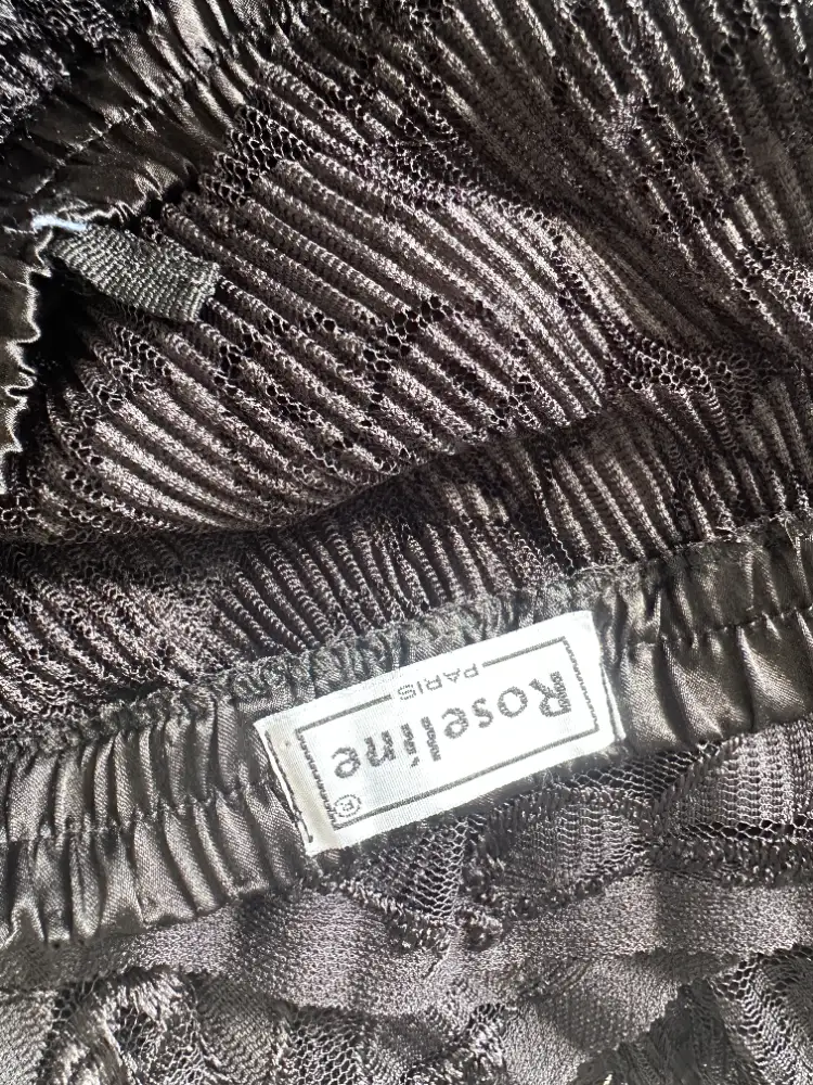 jupe dentelle noire made in france roseline etiquette