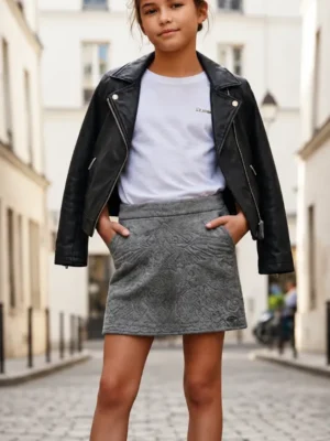 jupe ikks ado occasion gris ikss porte
