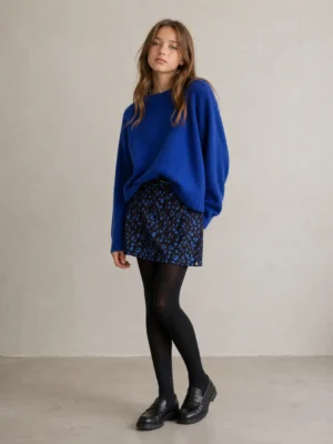 jupe ikks noir bleu porte