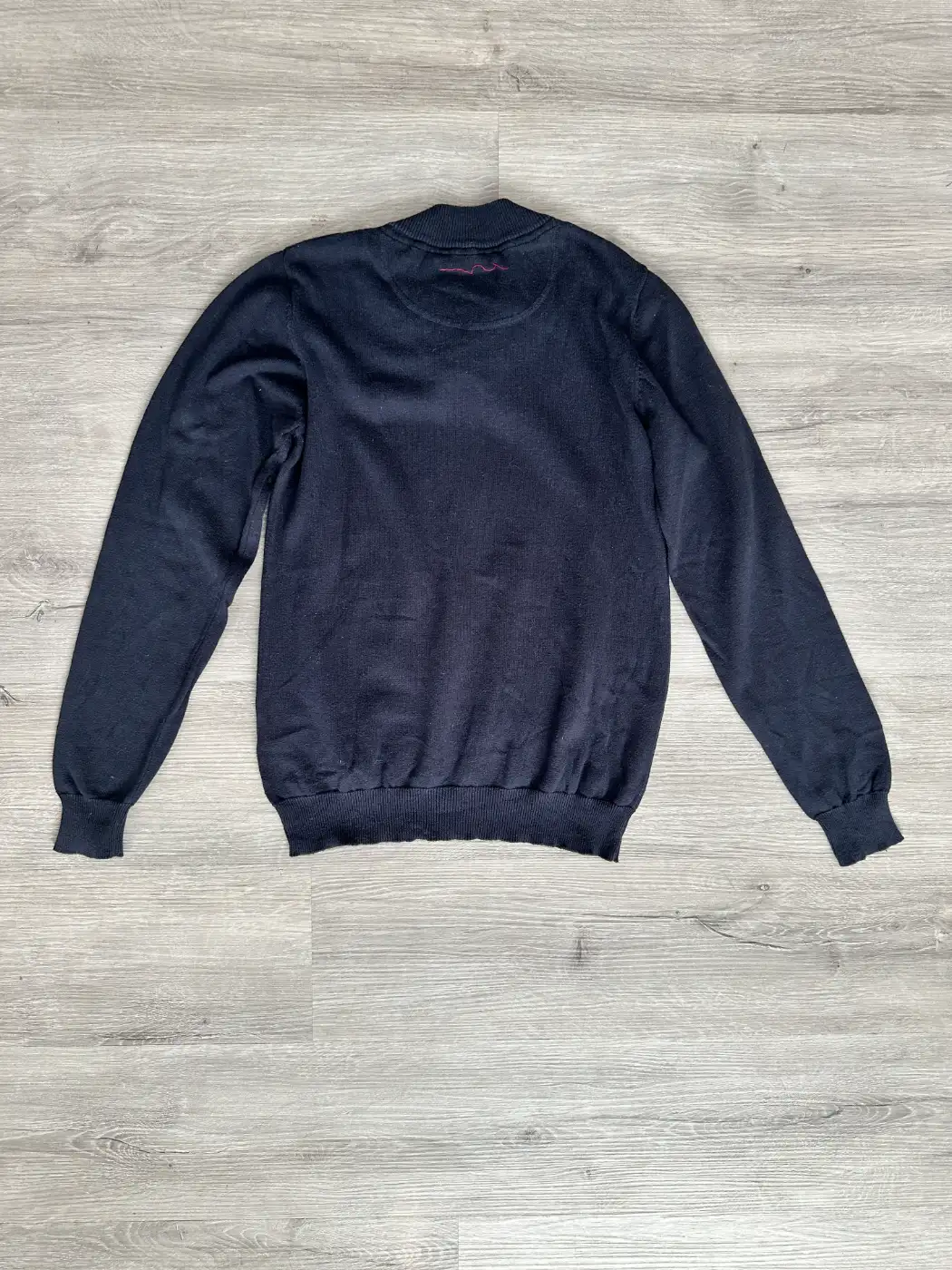 pull col tunisien teddy smith bleu dos