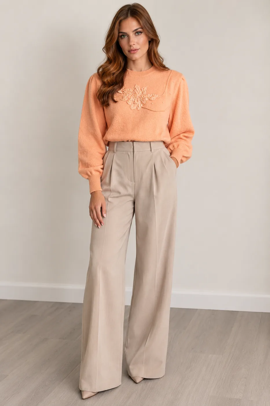pull vintage orange occasion
