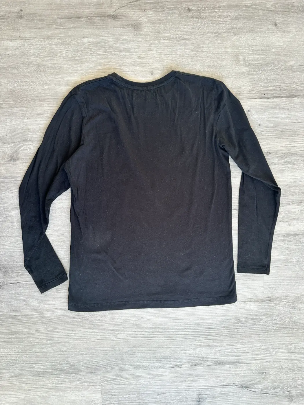 t shirt manches longues converse noir dos