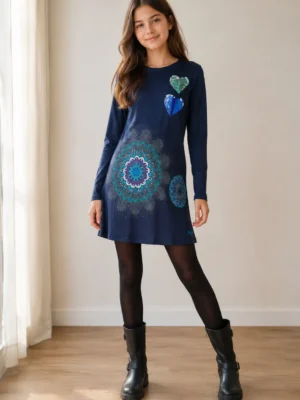 tunique desigual bleu porte