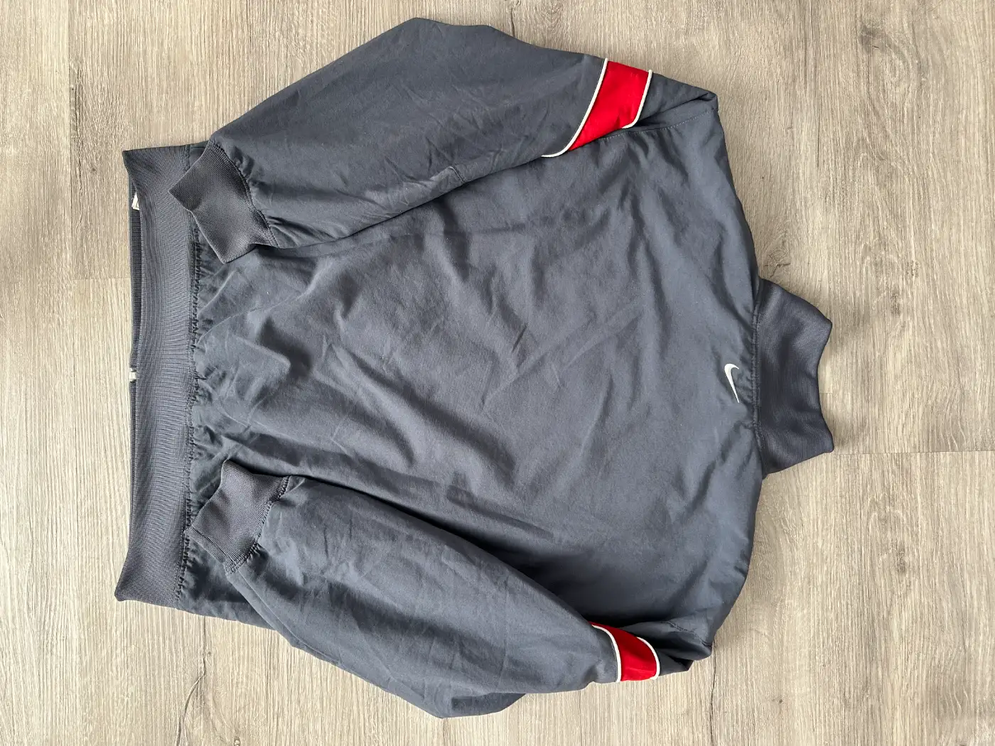 veste nike vintage gris dos