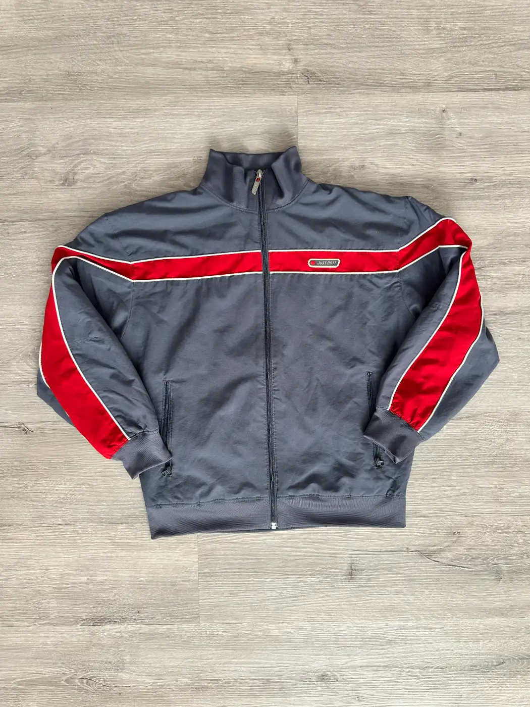 veste nike vintage gris face